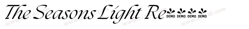 The Seasons Light Re字体转换 The Seasons Light Re字体转换